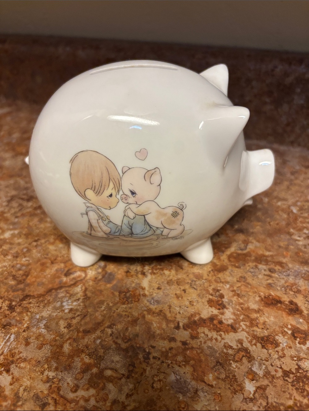 Enesco Precious Moments Ceramic Piggy Bank